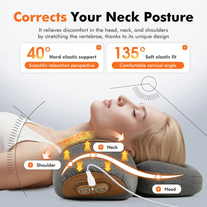 3-in-1 Neck Massager & Cervical Traction Pillow